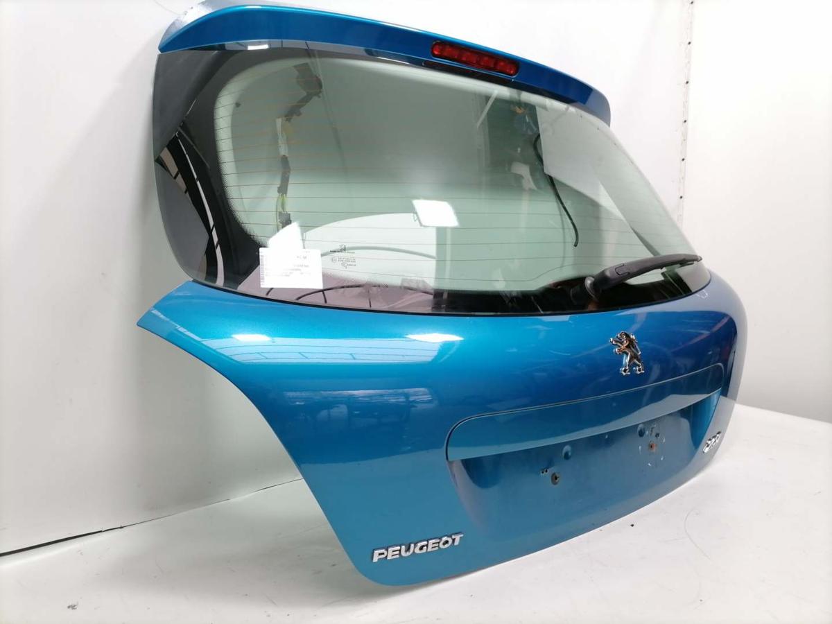 Peugeot 207 original Heckklappe mit Heckscheibe KMU Blaumetallic Flie&szlig;heck Bj.2008